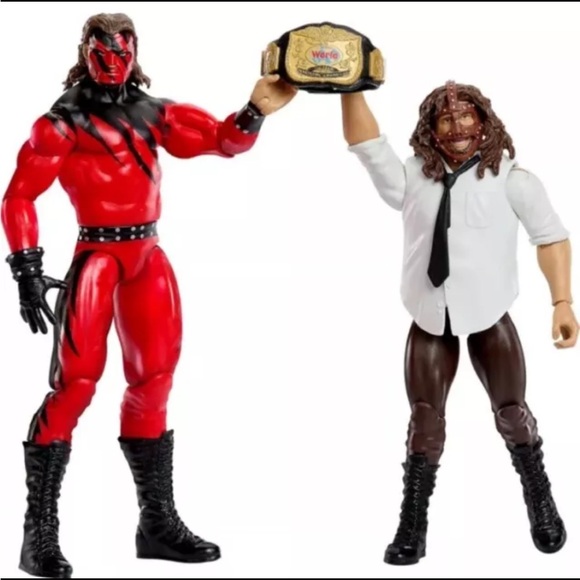 WWE Kane Vs Mankind 2 Pack 6" Mattel Wrestling Action Figure New In Box [A2] - Picture 4 of 7